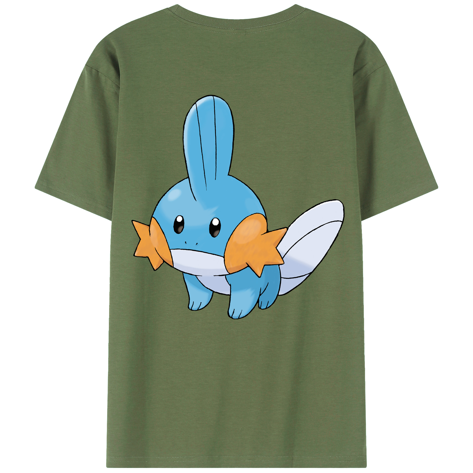 （画像用） ポケットモンスター Pokémon 綿100％ メンズ半袖Tシャツ（バックプリント） 通気性